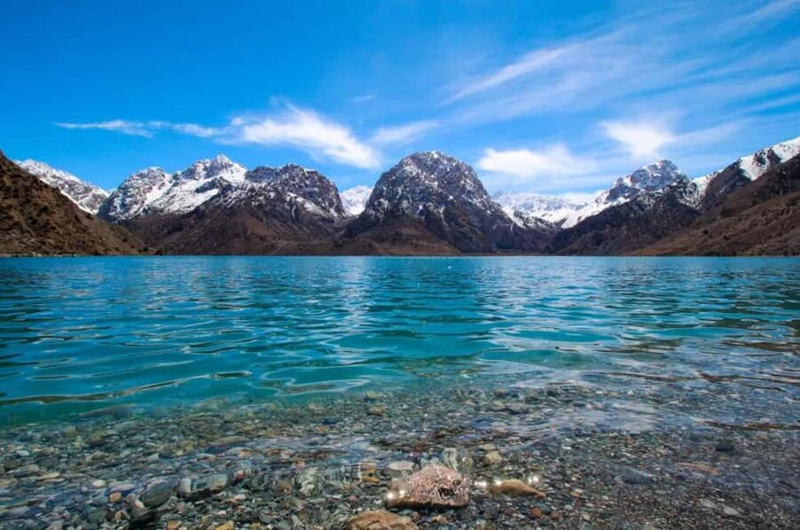 From Samarkand: Day tour to the Tajiksitan Alexander lake. - Leaving Samarkand and crossing into Tajikistan
