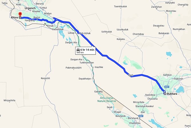 Private Bukhara-Khiva Transfer via Ancient Fortresses - Working with a driver who may not speak English