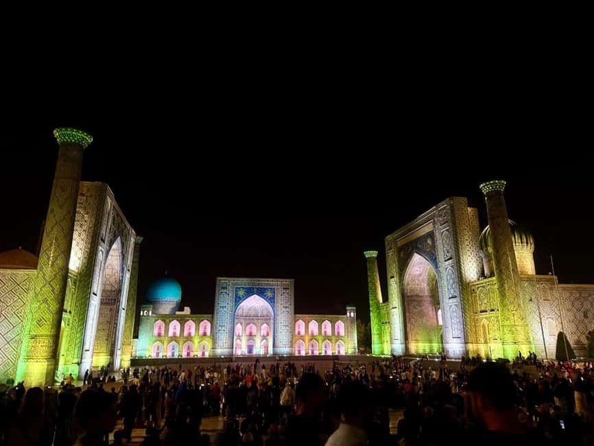 Samarkand Moonlight Tour: A Timeless Night Experience - Registan Square Under Lights